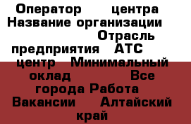 Оператор Call-центра › Название организации ­ Dimond Style › Отрасль предприятия ­ АТС, call-центр › Минимальный оклад ­ 15 000 - Все города Работа » Вакансии   . Алтайский край